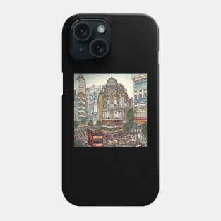 Jakarta city drawing Phone Case