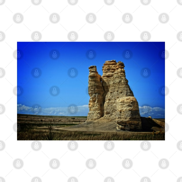 Kansas Castle Rock with Bluesky by ROBERTDBROZEK