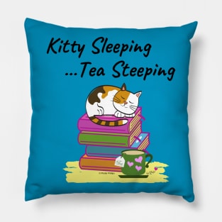 Kitty Sleeping, Tea Steeping Pillow