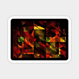 Abstract Quilt Art Design Magnet