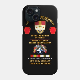 110th Infantry Regiment - 28th Inf Div, NATO - New Ulm, Germany w COLD SVC X 300 Phone Case