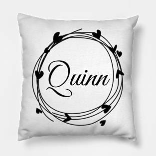 Quinn name cute design Pillow