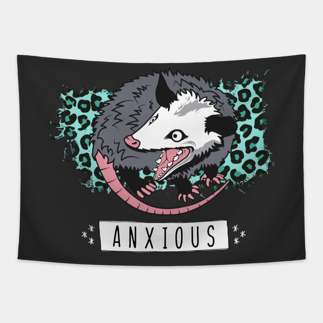 Anxious Possum Tapestry by Toodles & Jay