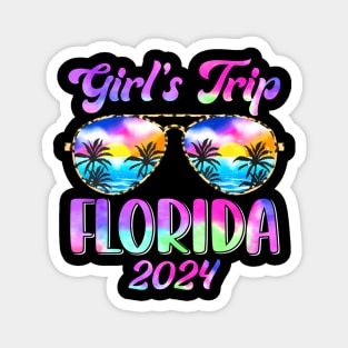 Girls Trip Florida 2024 Summer Beach Weekend Vacation Women Magnet