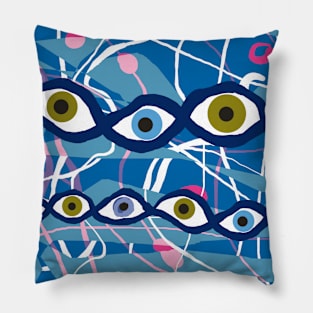 Audience - Abstract Art Pillow