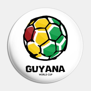 Guyana Football Country Flag Pin