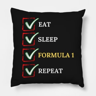 Eat Sleep Formula Repeat - Gift For Driving Car Racing Lover Pillow