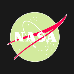 Pastel Nasa Logo - Green T-Shirt