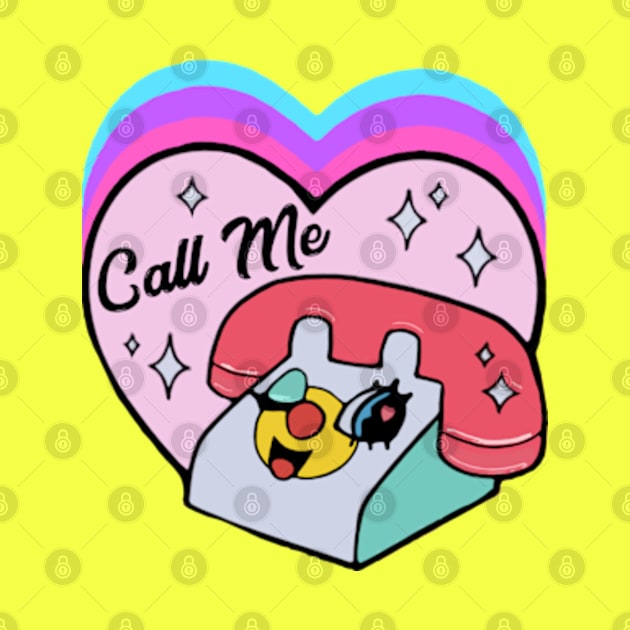 Cute Call Me Telephone by BrandyRay