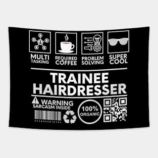 Trainee Hairdresser black Tapestry