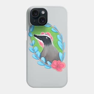 Floral Badger (GB) Phone Case