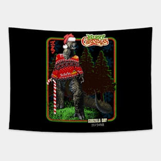 Godzilla christmas Tapestry