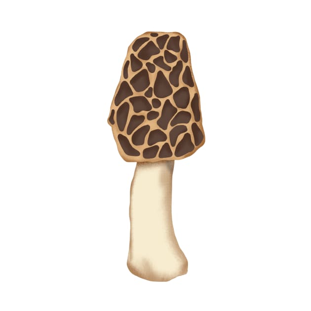 Morel Mushroom by KatieMorrisArt