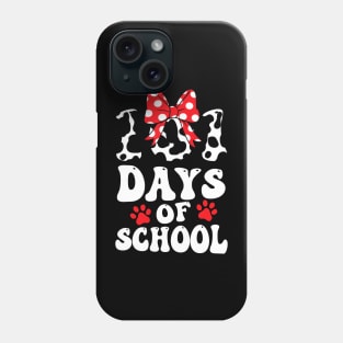 100 Days Of School Dalmatian Dog 100 Days Smarter Boys Girls Phone Case