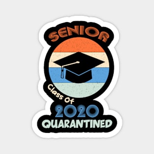 Class Of 2020 Quarantined Seniors Sunset Vintage Magnet