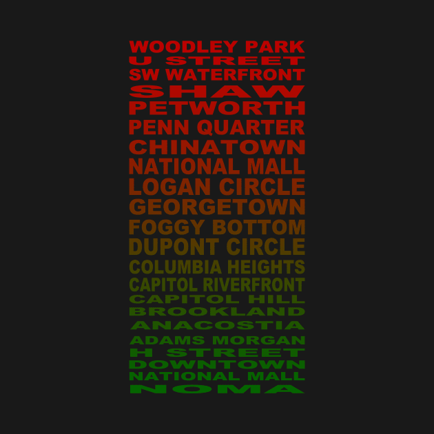 DC Neighborhoods by RockettGraph1cs