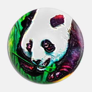 chinese panda eating bamboo Pin