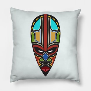 African Tribal Mask Pillow