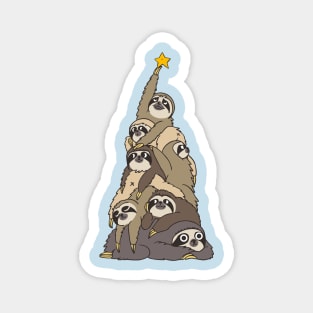 Christmas Tree Sloths Magnet