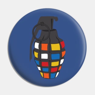 Rubiks Grenade Pin