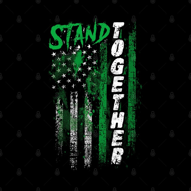 Mental Illness Awareness Stand Together Flag by KHANH HUYEN