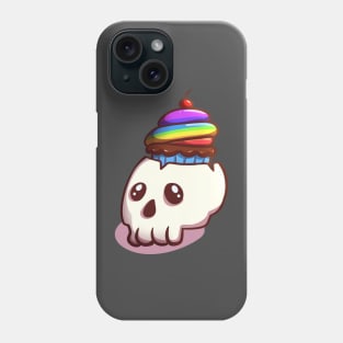 Skull Cupcake Halloween Cute Food Phone Case