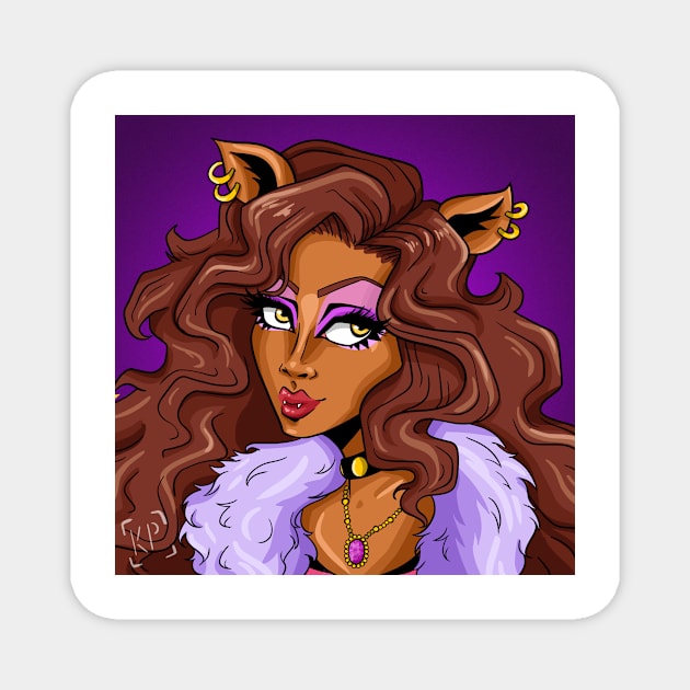 Clawdeen Wolf Magnet by kaelabp