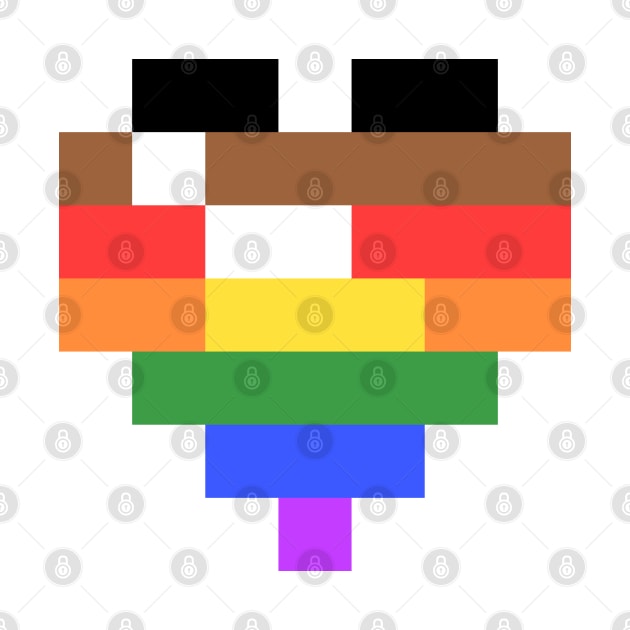 Pixel Heart - LGBT+ Pride by MintyMiamice