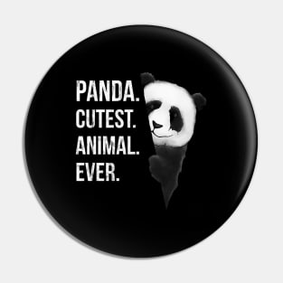 Panda. cute Animal Ever | Trendy Pandabear Artwork Pin