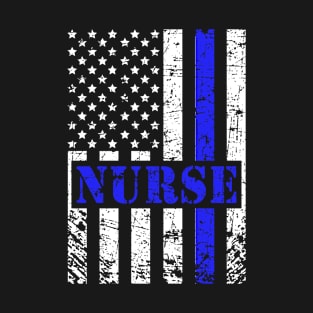 Nurse American Flag 4th of July T-Shirt