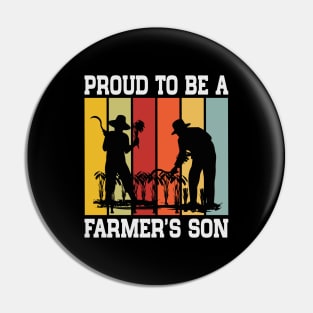 Proud To Be A Farmer's Son Pin