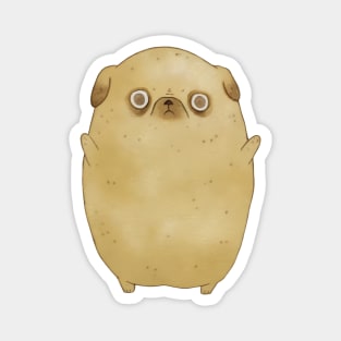 Pugtato Pug Potato Magnet