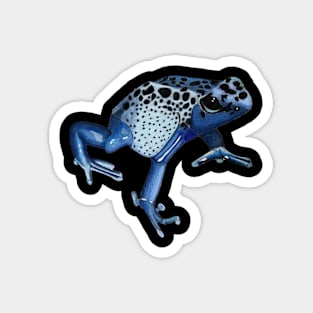 Blue Poison Dart Frog Drawing Magnet