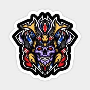 Prince of samurai skulls vector Magnet