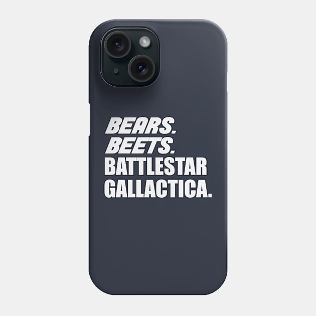 Bears Beets Battlestar Gallactica Mask Phone Case by gabrielakaren