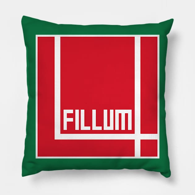 I Love Irish Movies - Film4 Pillow by everyplatewebreak