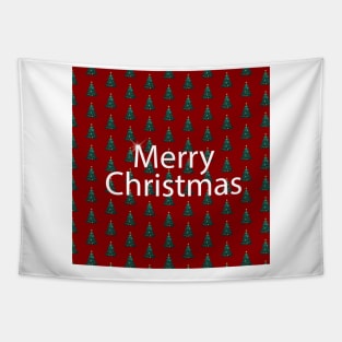 Merry Christmas | Christmas Trees Pattern Tapestry