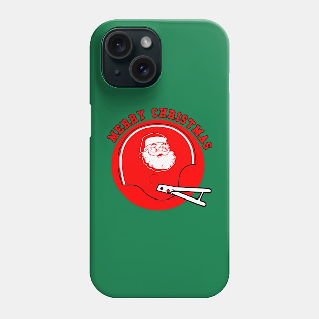 Merry Christmas Santa Helmet Phone Case by HelmetAddict