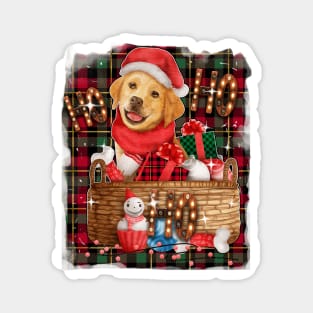 HO HO HO cute Xmas puppy Magnet