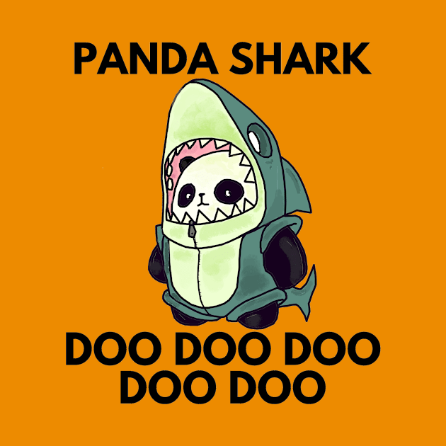 Just a Panda Who loves sharks by Little Designer