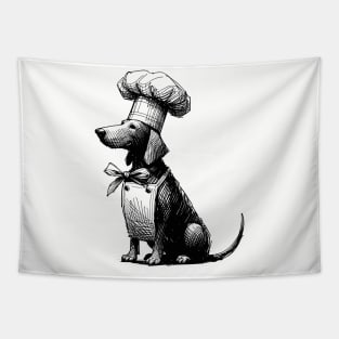 Dog as a chef Tapestry