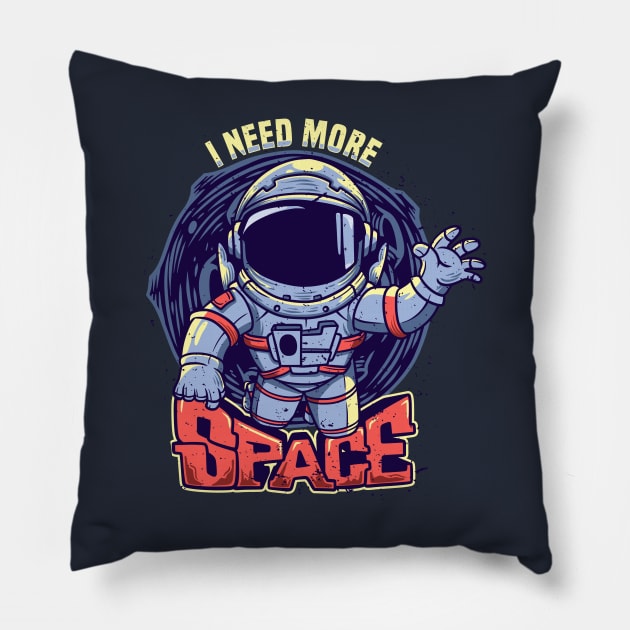 I need more space astronaut Pillow by Mako Design 