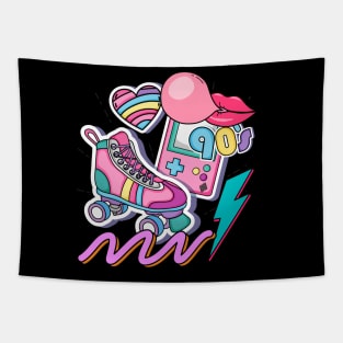 Retro 90's Design Tapestry