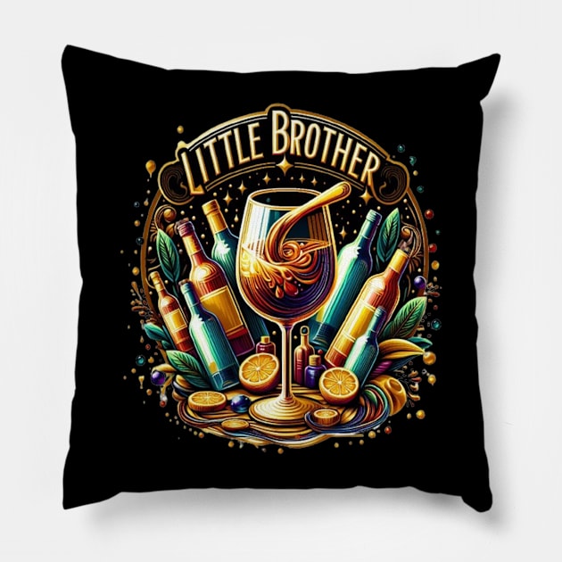 Little Brother Party Time Pillow by coollooks