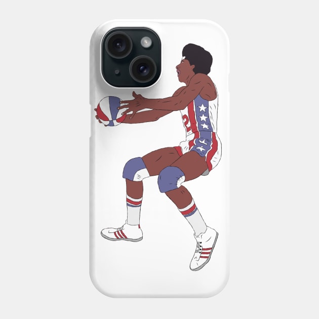 Julius Erving Layup Phone Case by rattraptees