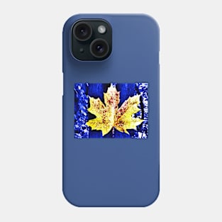 Maple Leaf in Blue Nature Phone Case