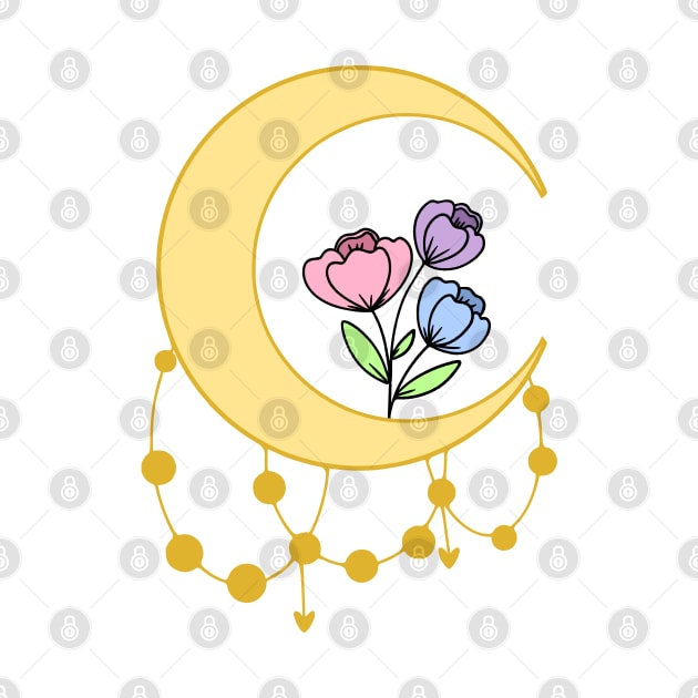 Moon Flowers by AmzieDesignz