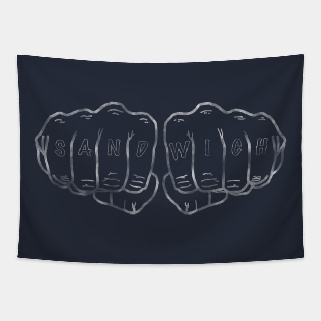 Knuckle Sandwich Tapestry by 752 Designs