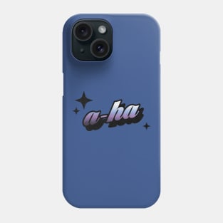 A ha - Retro Classic Typography Style Phone Case