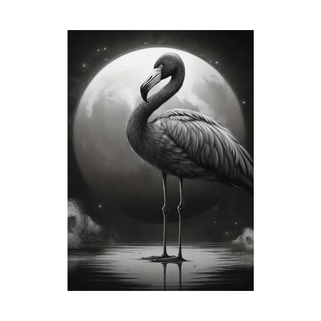 Dark Fantasy Flamingo by Nenok